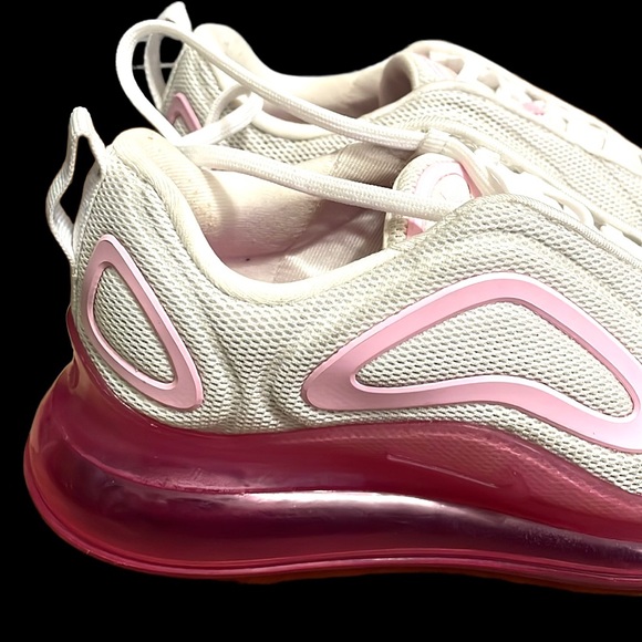 Nike Air Max 720 White Pink Rise Lazer Fuchsia Athletic Shoes Sneaker Size 6.5 - Picture 15 of 16